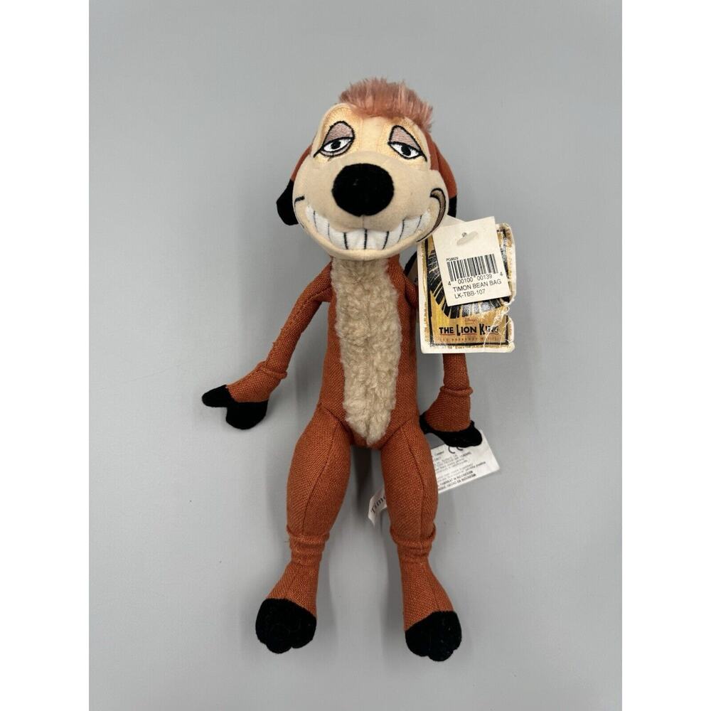Disney The Lion King The Broadway Musical Timon Plush Bean Bag Stuffed Animal 9”